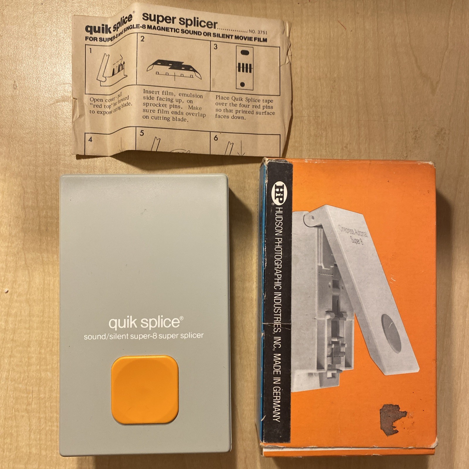 NOS Quik Splice Super Splicer for Super 8 & Single 8 Germany