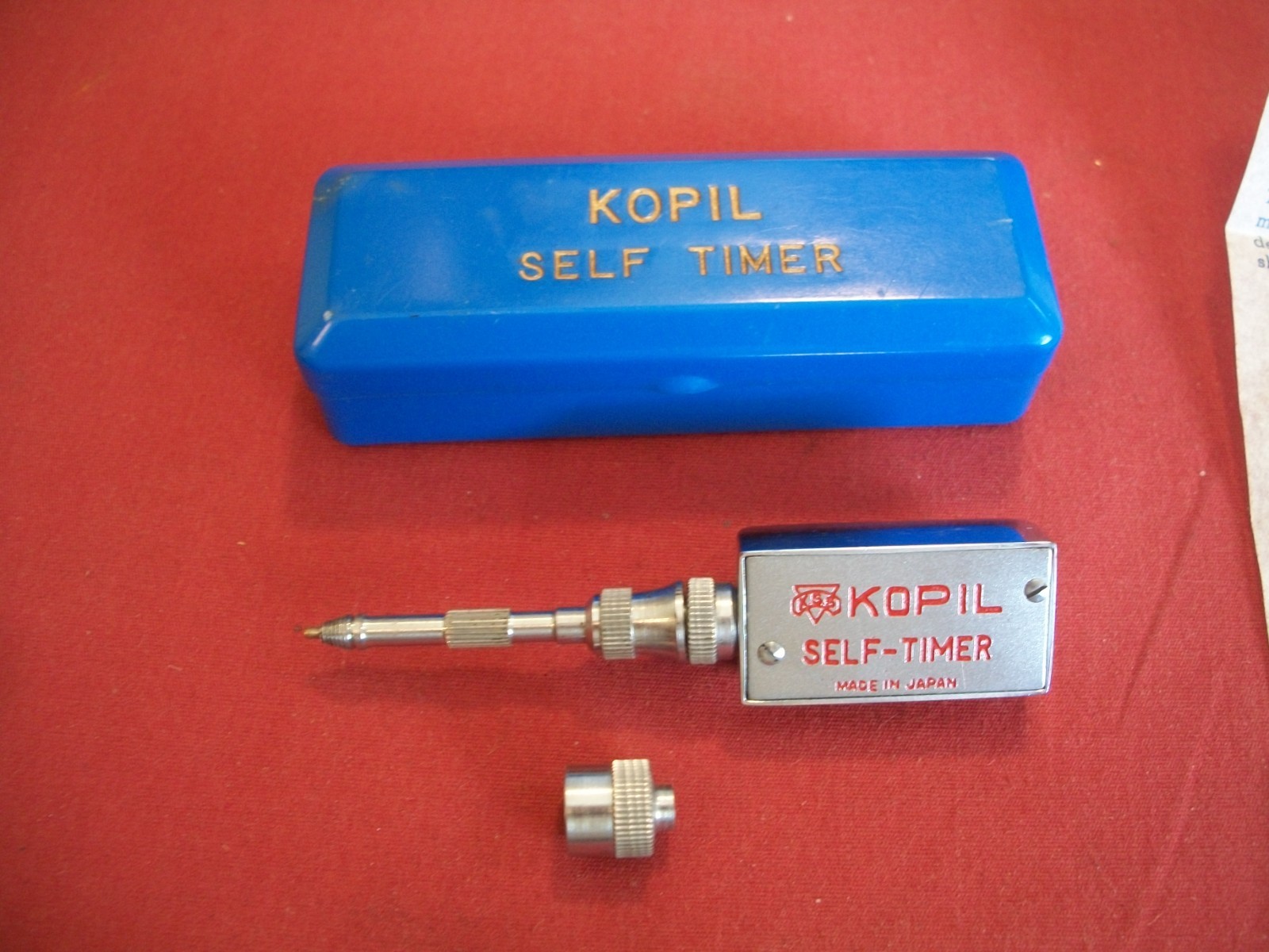 Kopil Self Timer for Argus Camera With Blue Box & Paper Work, NIB NOS