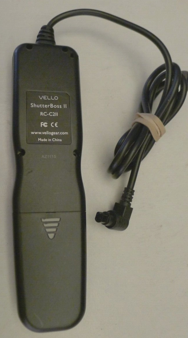 Vello ShutterBoss II RC-C211 Timer Remote Switch for 3-Pin Canon – Used – Works