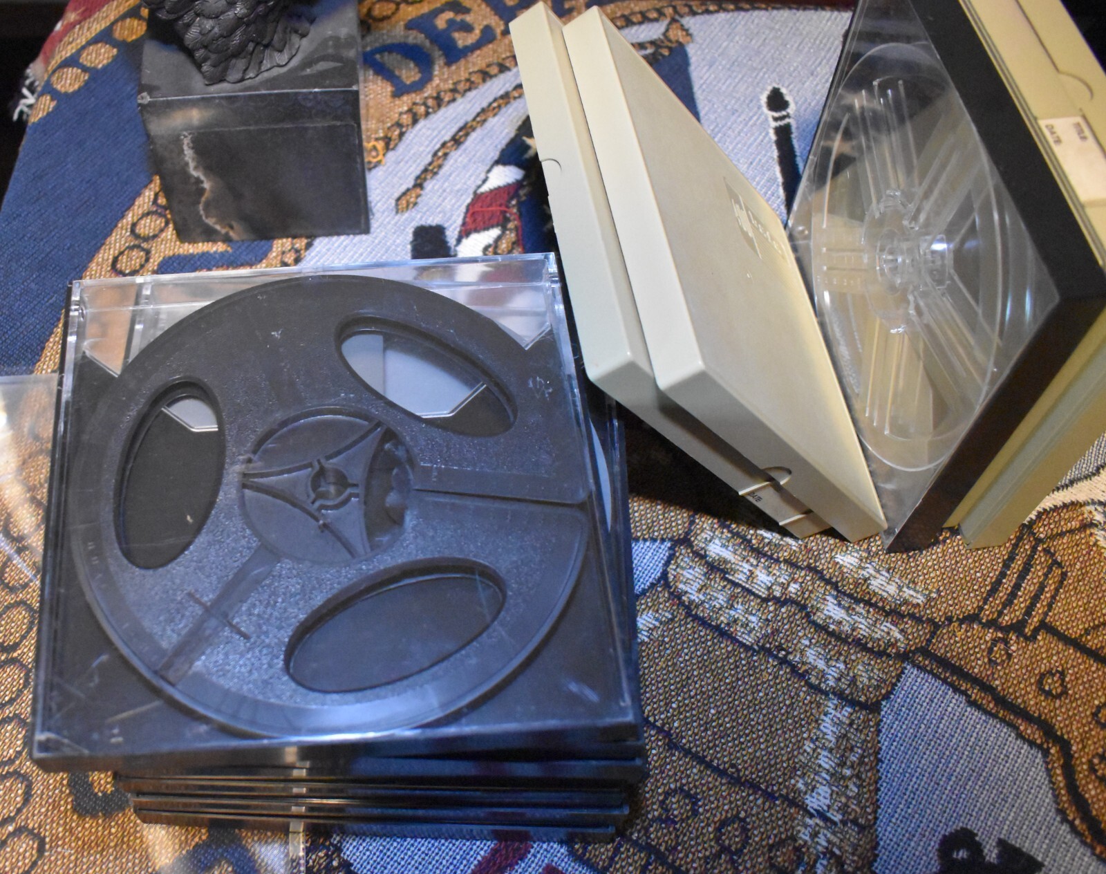 Lot of 13 Empty Reel to Reel Cases 400 Baia and others