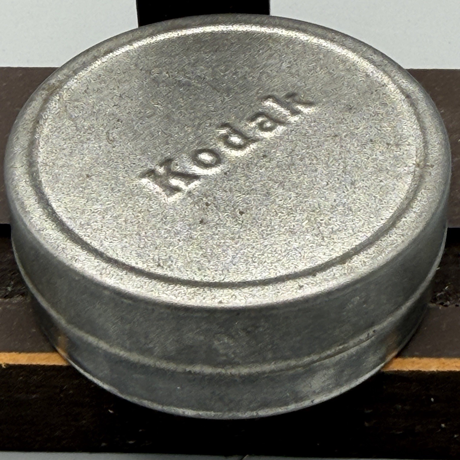 Vintage Kodak Film Tin Embossed Metal Canister Rustic Patina 2″