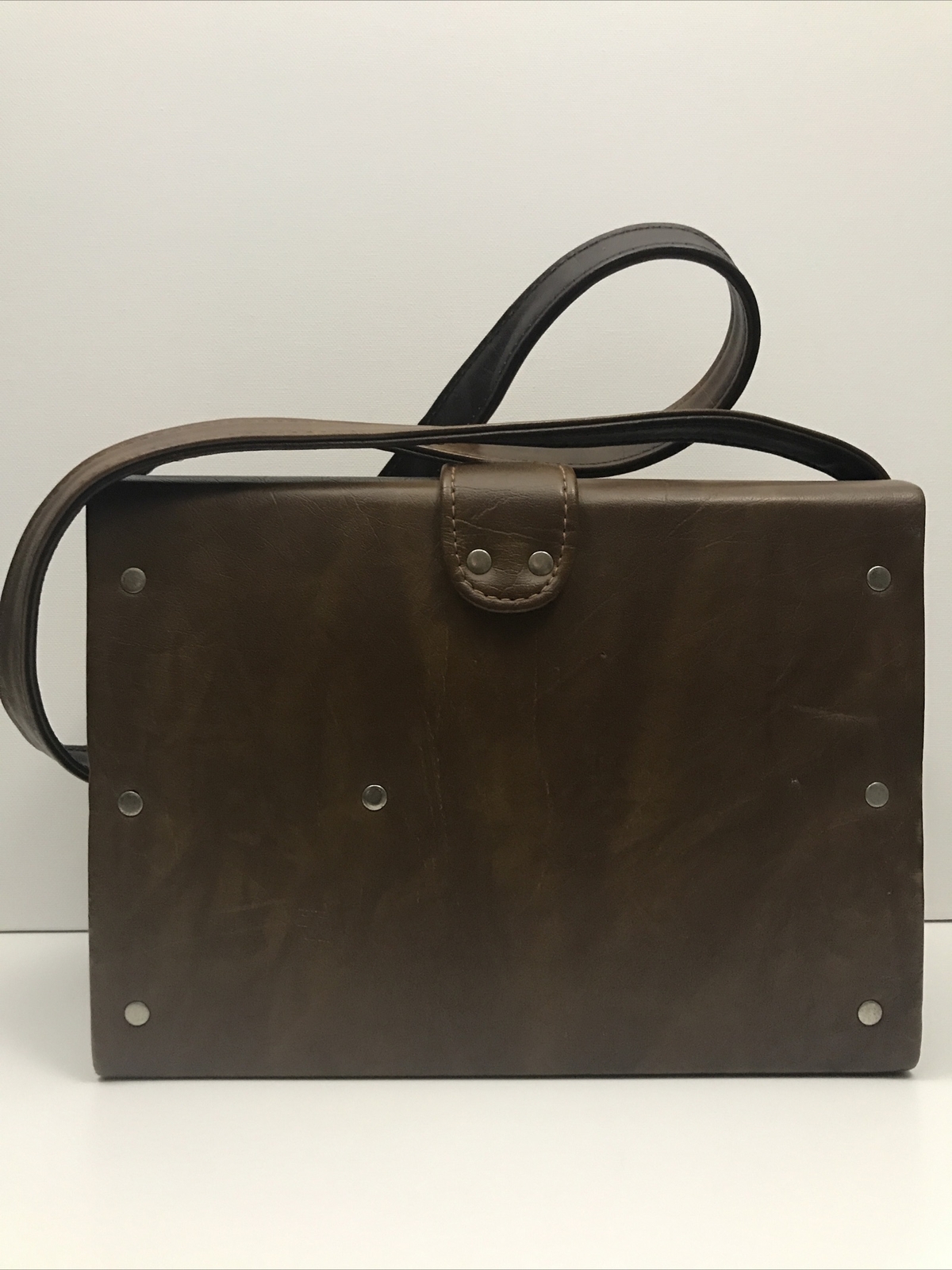 Vintage Coast Brand Model K-11 Brown Leather Material Hard Camera Carrying Case