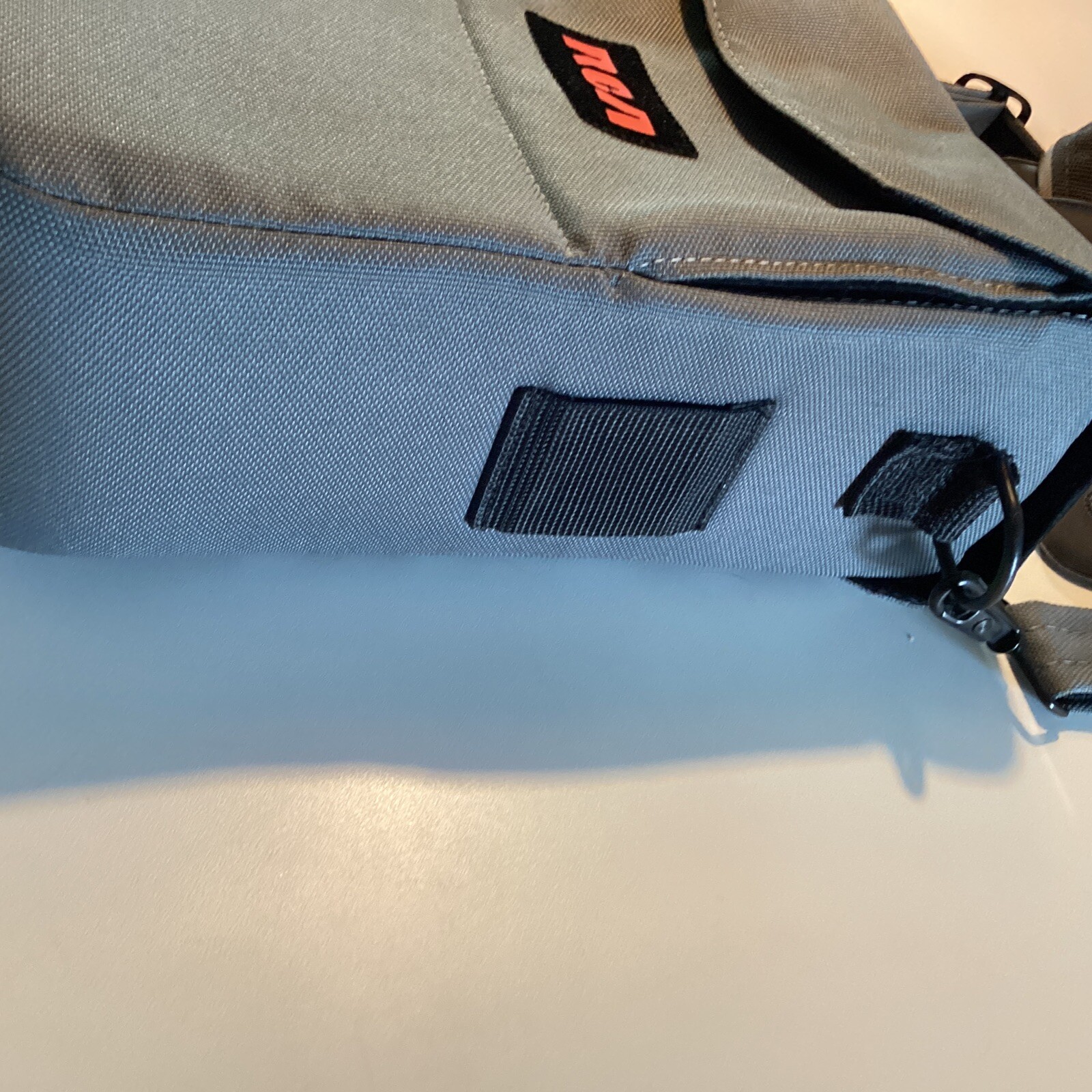 Vintage RCA Camcorder Camera Carrying Case Bag Gray Red Logo Adjustable Strap