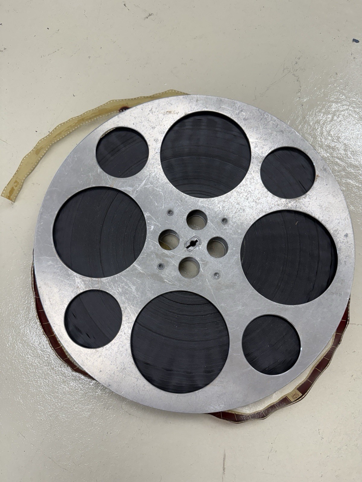 Vintage Metal 35mm Film Movie Reel Goldberg – US Airforce Military Film
