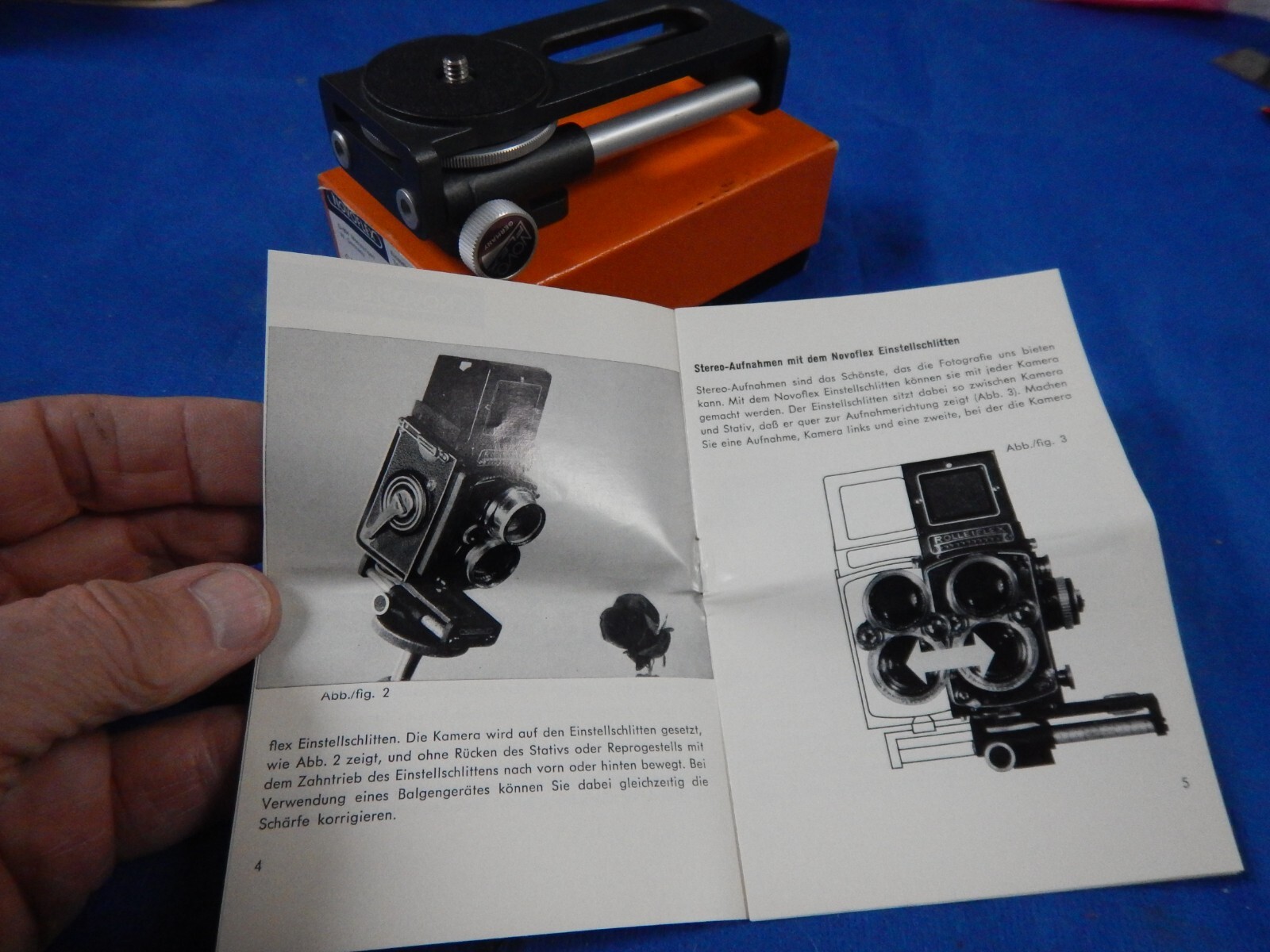 Vintage Novoflex Tripod Rack Made in Germany With Original Box and Paperwork