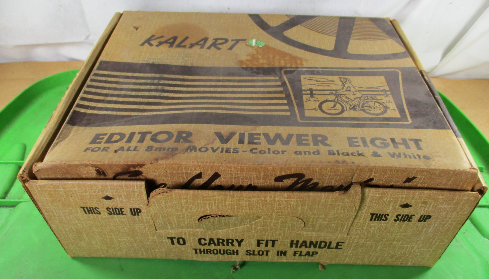 Kalart 8mm Film Movie Editor Viewer Eight w Original Box 1960’s Tested=Good