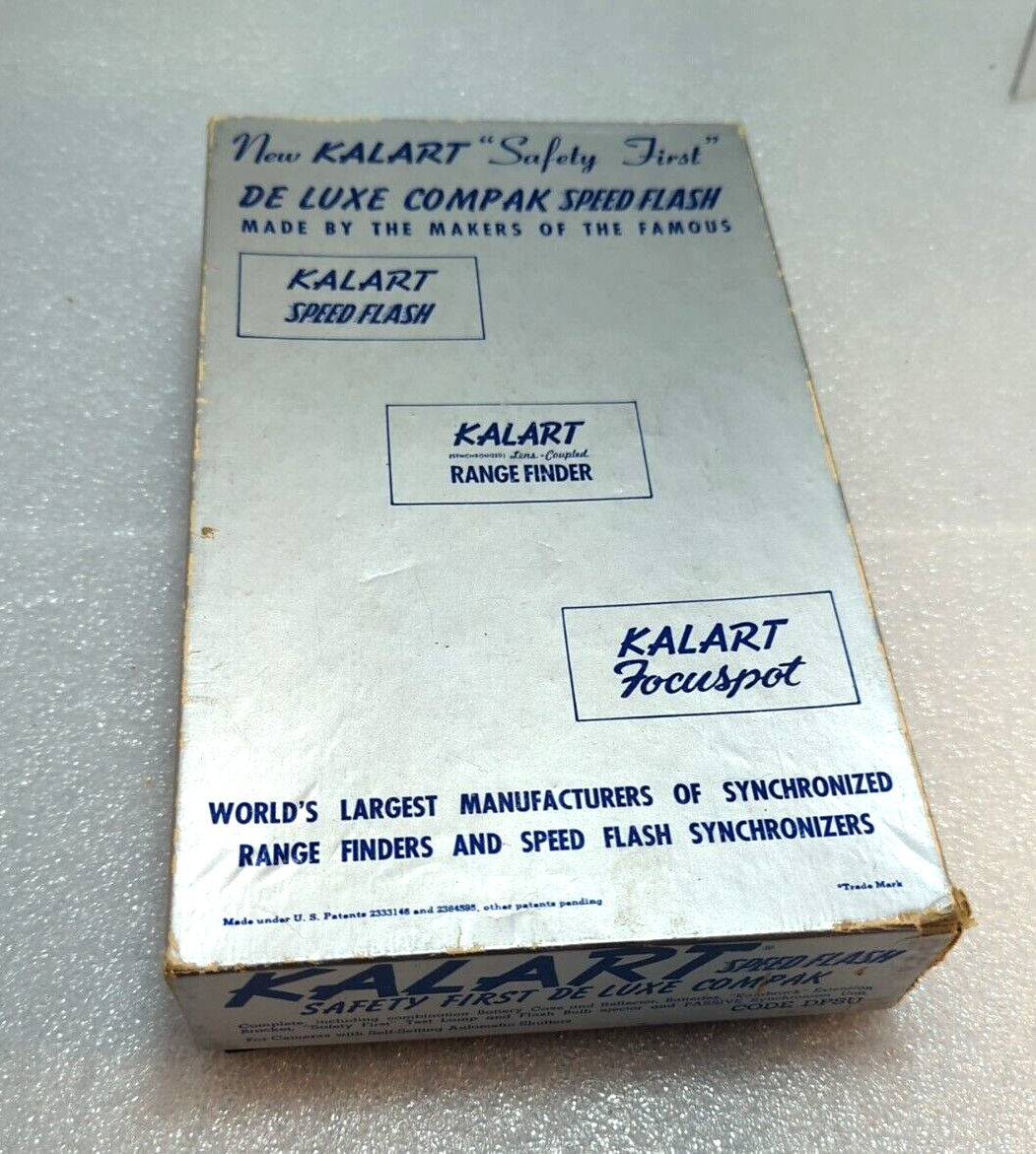 Kalart Speed Flash Safety First De Luxe Compak W/Original Box