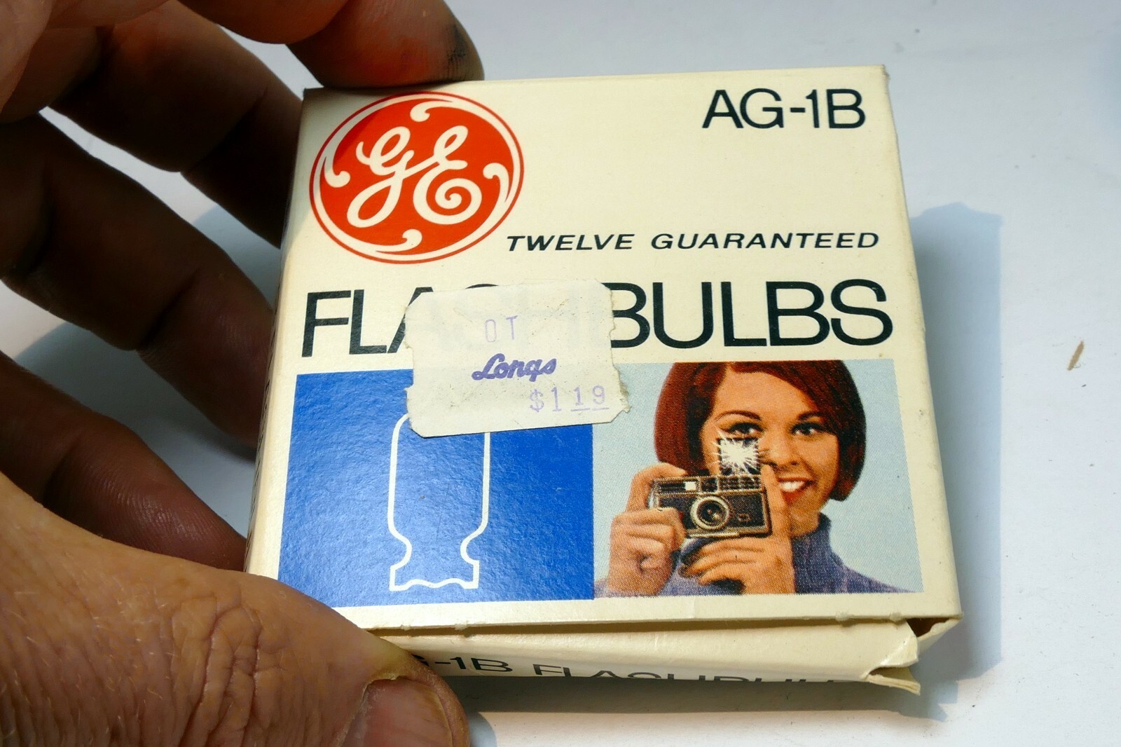 GE Flashbulbs Blue Dot # AG1B 3 Bulbs unused Vintage