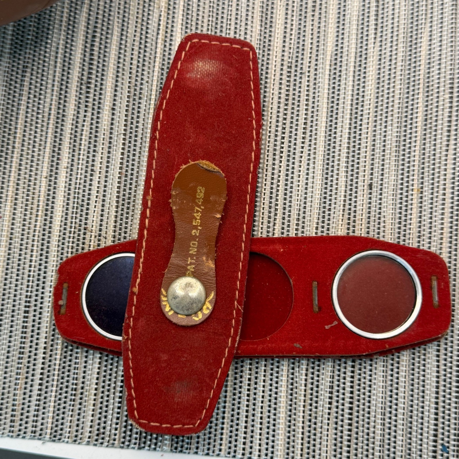 Vintage Ansco Leather Camera Case and Filter Wallet with UV 16 Kodak Filters