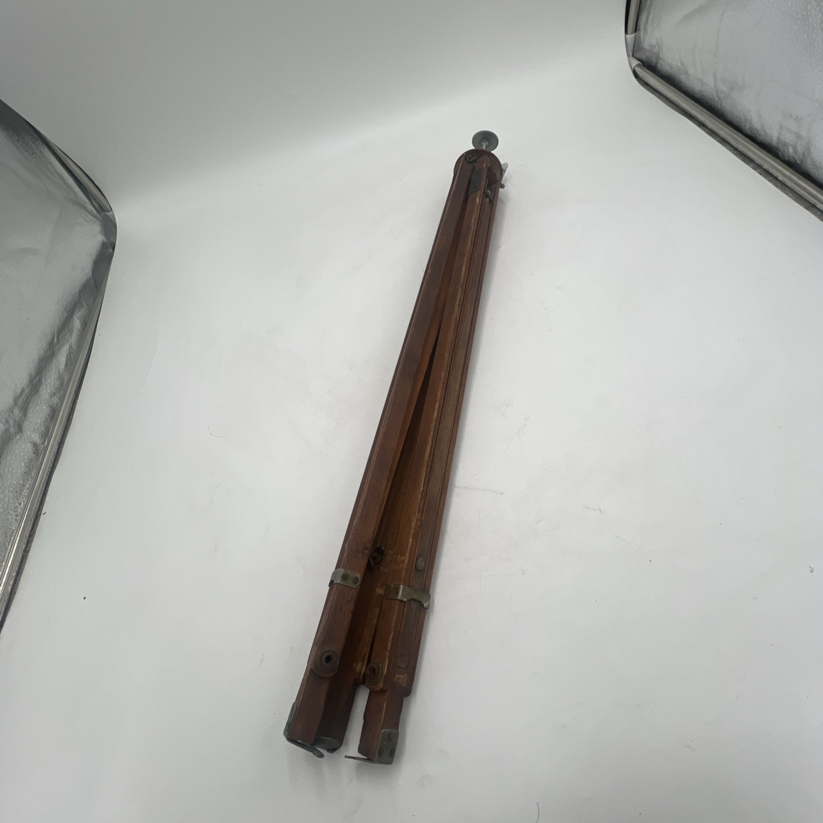 Vintage Antique Wooden Brass Camera Tripod Adjustable Leitz Wetzlar Germany 30’s