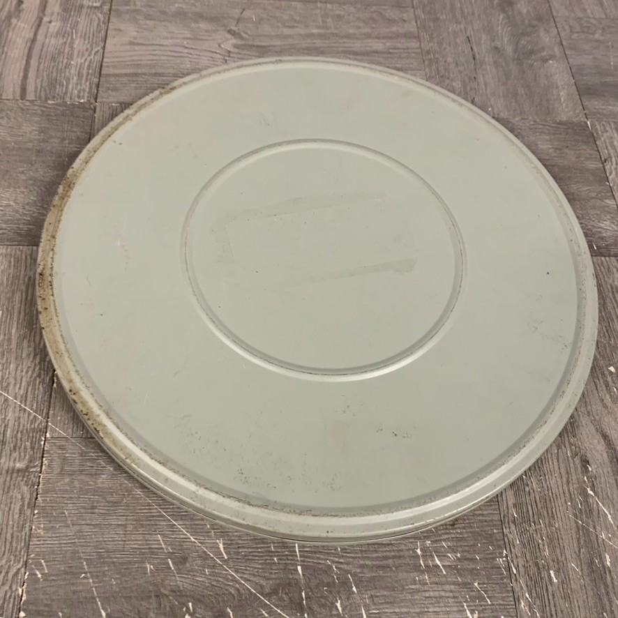 5 x Vintage 10.5 Metal Film Reel Canister Case Empty Various Colors