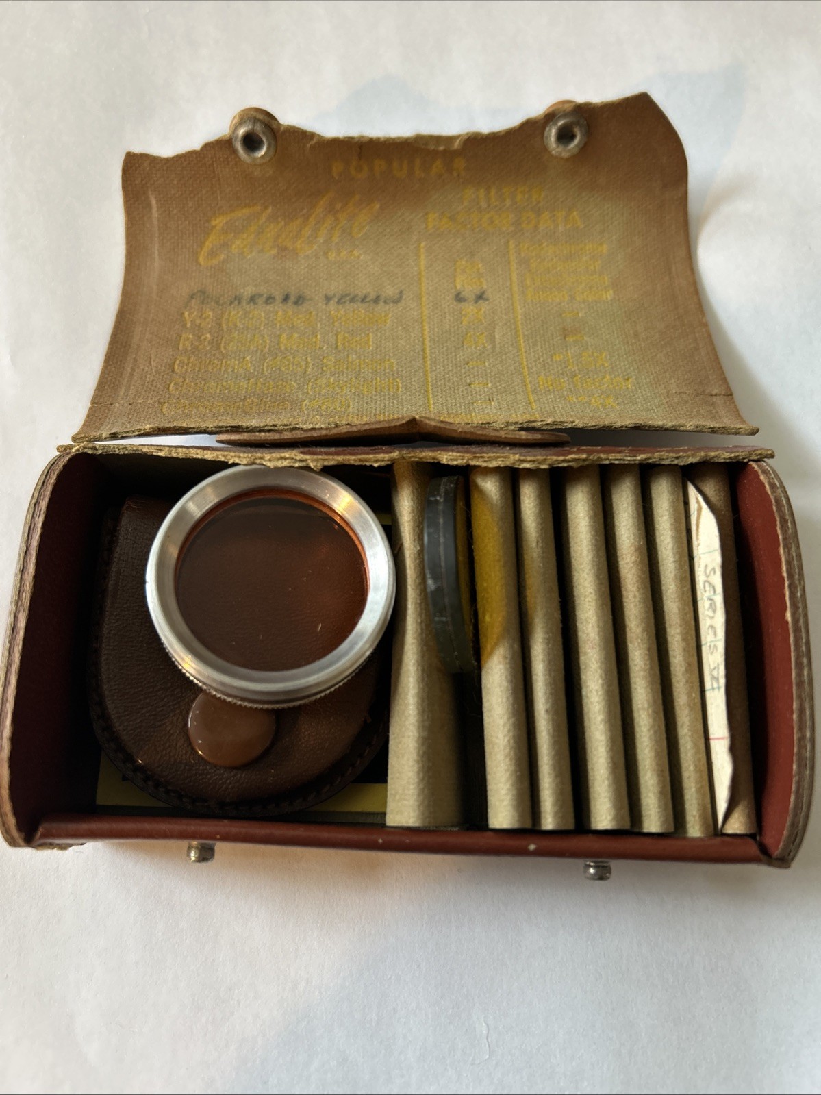 Vintage Ednalite filter kit lot Series 4 With Case *Read* Camera Photography