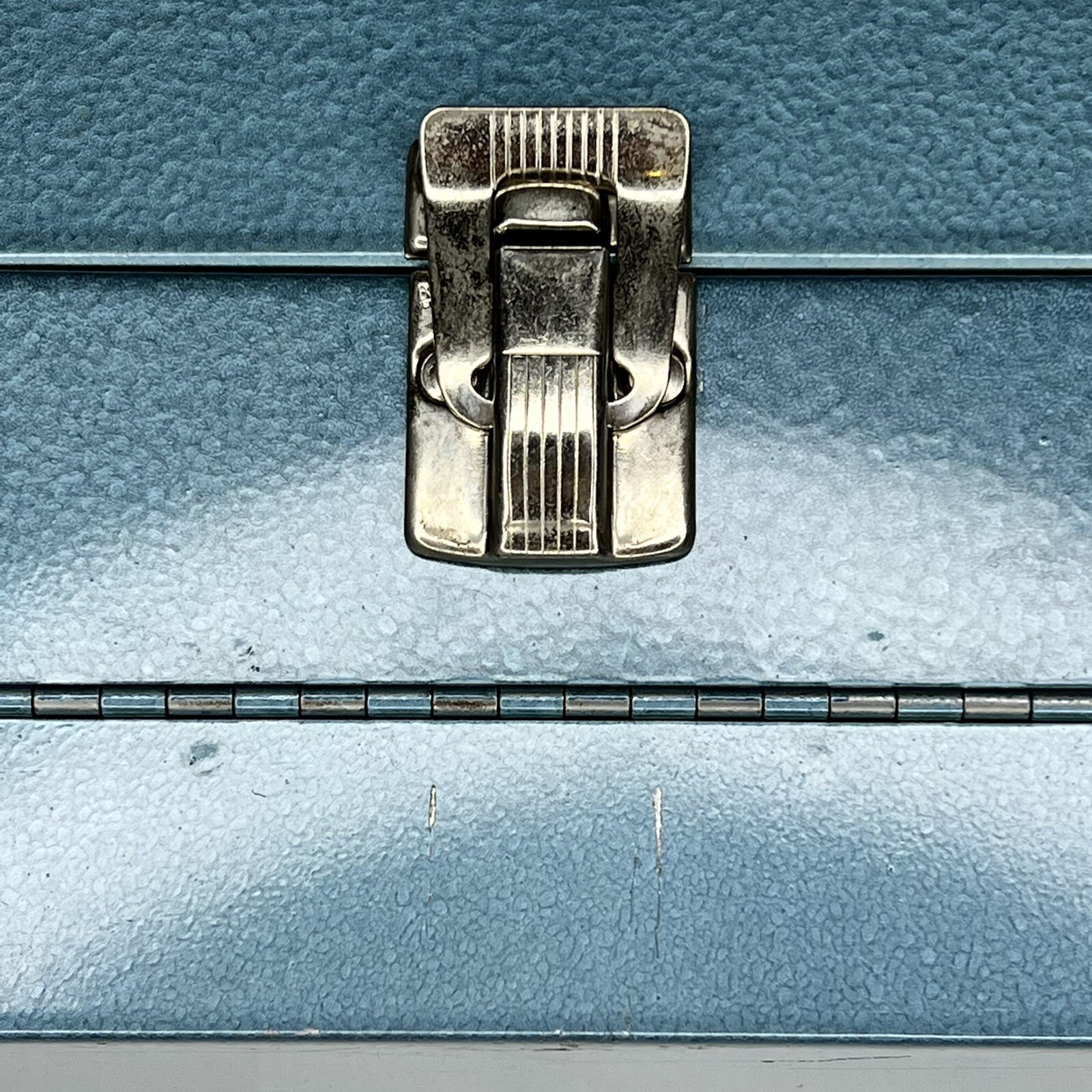 Logan De Luxe Blue Metal 8mm Movie Reel Chest Case w/ Original Box