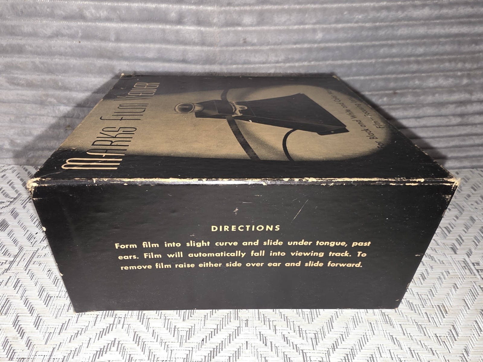 Vintage Marks Film Movie Viewer. 8mm W/ box and papers. Untested