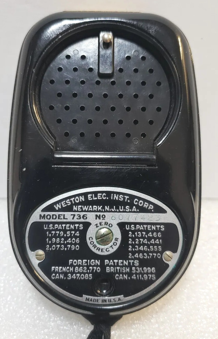 Vtg. Weston Master II Western Elec. Inst. Corp Universal Exposure Meter & Case