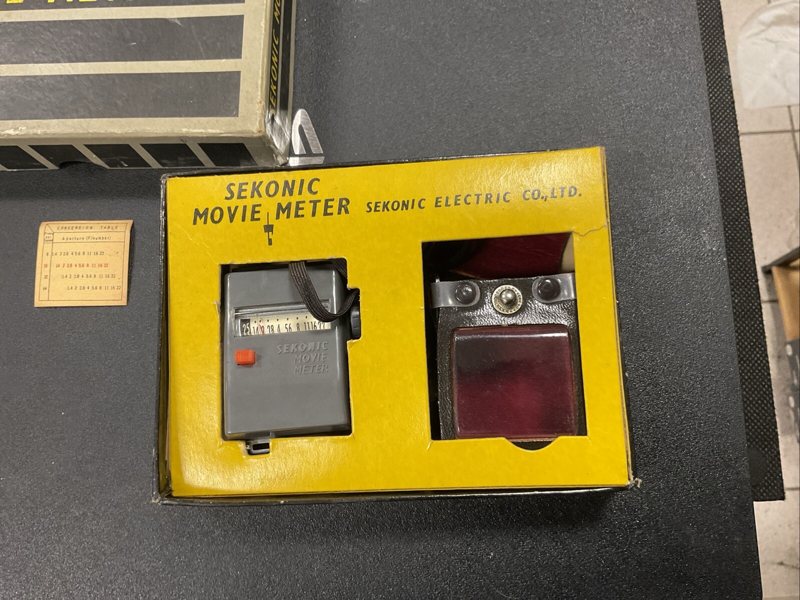 Vintage Sekonic Movie Meter L-78 Original Box And Case Old VTG Electric Mini