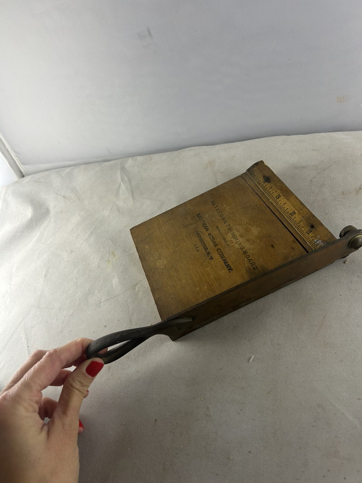 Vintage No. 1 Kodak Trimming Board Wood Negative Cutter Antique Photography Tool