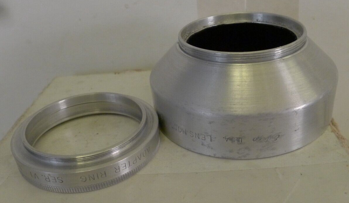 Enteco Lens Hood Ser VI, Adapter Ring Ser VI No 61 & Leather Case with Strap