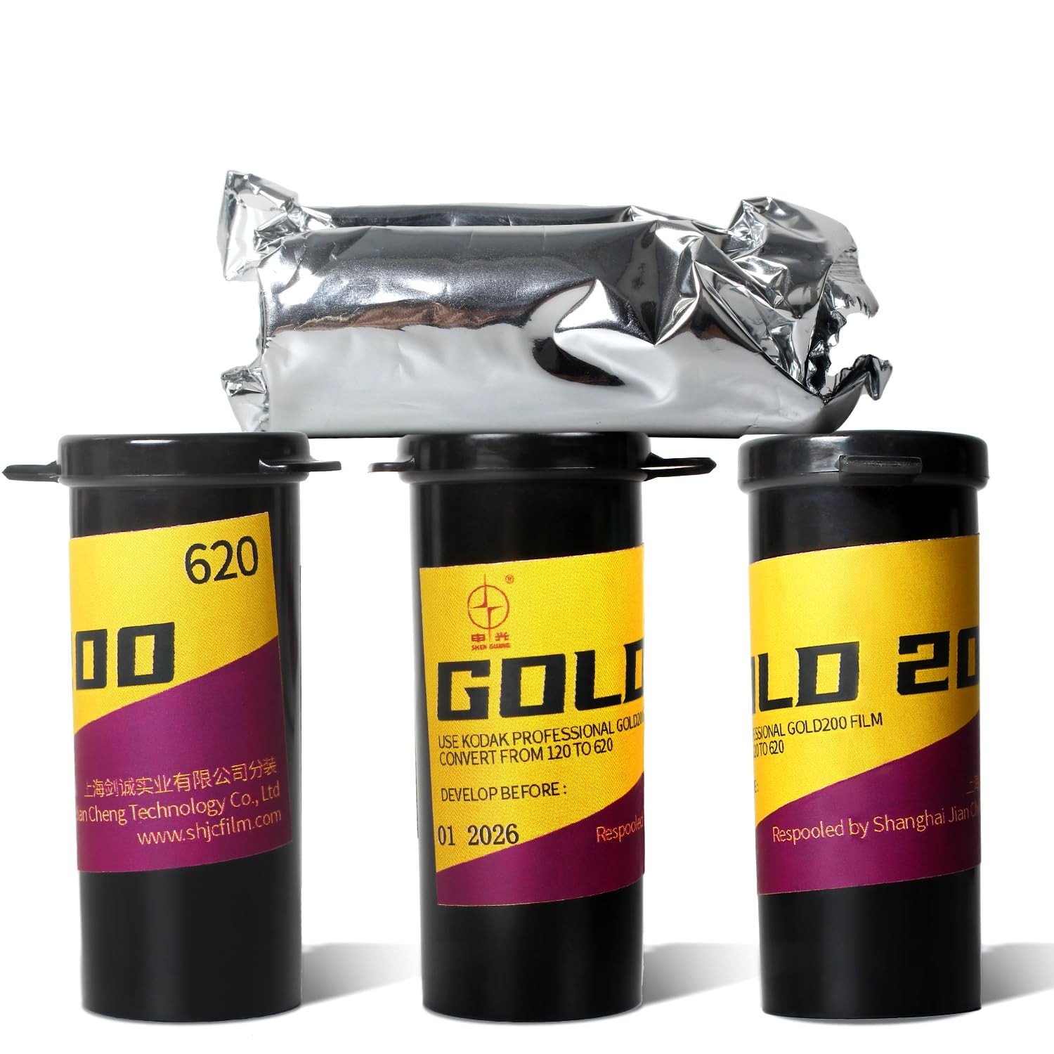620 Roll Film ISO 200 Professional Gold 200 Color Negative Film 01-2026 Qty: …