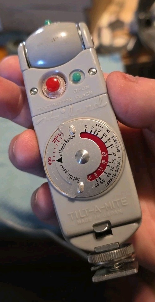 Vintage Camera Heiland Tilt-A-Mite Flash Unit Bayonet/M2 Base
