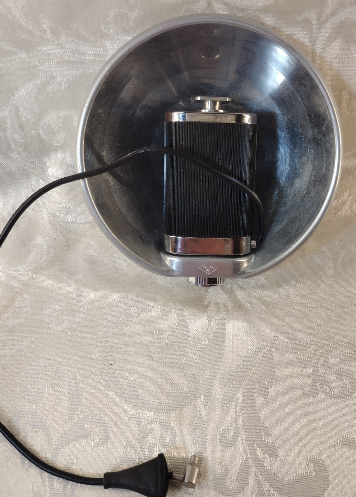 Vintage Agfa Tully Camera Flash Unit with Original Leatherette Case German Retro
