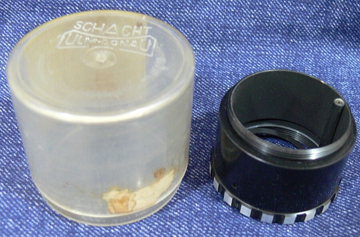VINTAGE SCHACHT ULM DONAU Extension Tubes P Germany Camera/Photography Film Case