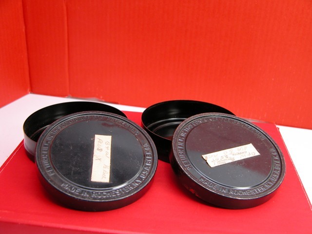 Cool Vintage Kodak 100 Foot 16mm FILM CANS Bolex For Arri Scoopic Aaton Filmo
