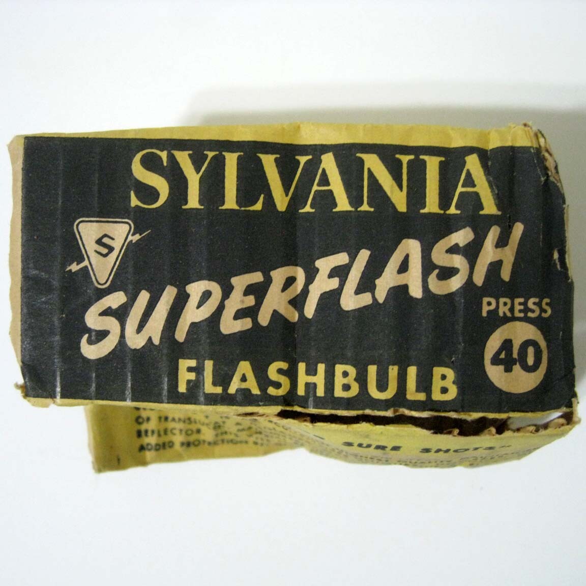 Antique SYLVANIA ® Press 40 Photoflash Bulb – Quantity 1 – New In Pack