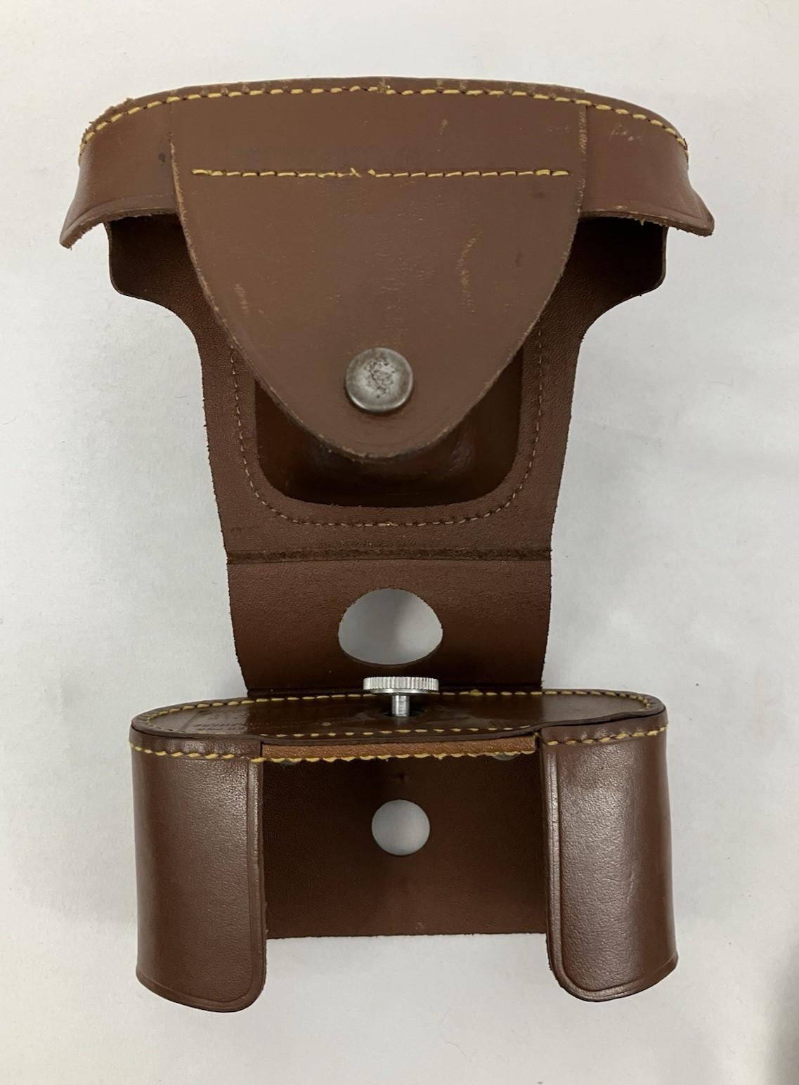 Lot 2 Vintage Kodak Leather Camera Cases Brown Embossed Logo Storage