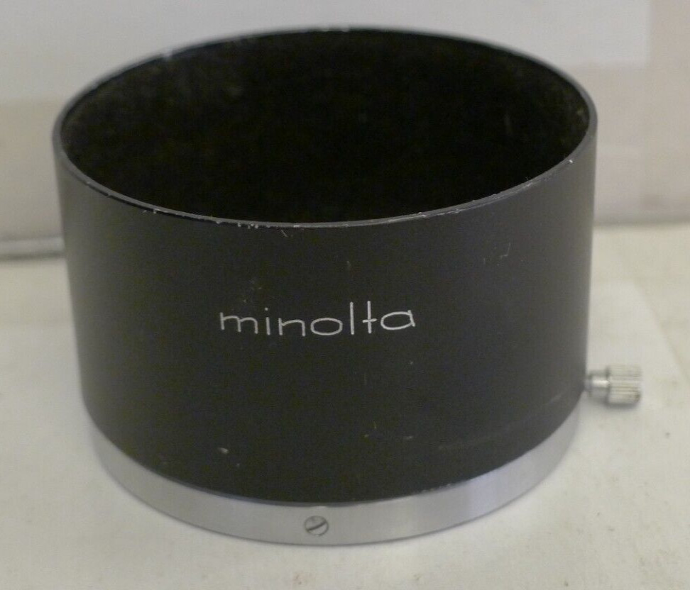 Minolta D57KD Metal Lens Hood 55mm Slip On/Clamp Style for Rokkor -Made in Japan