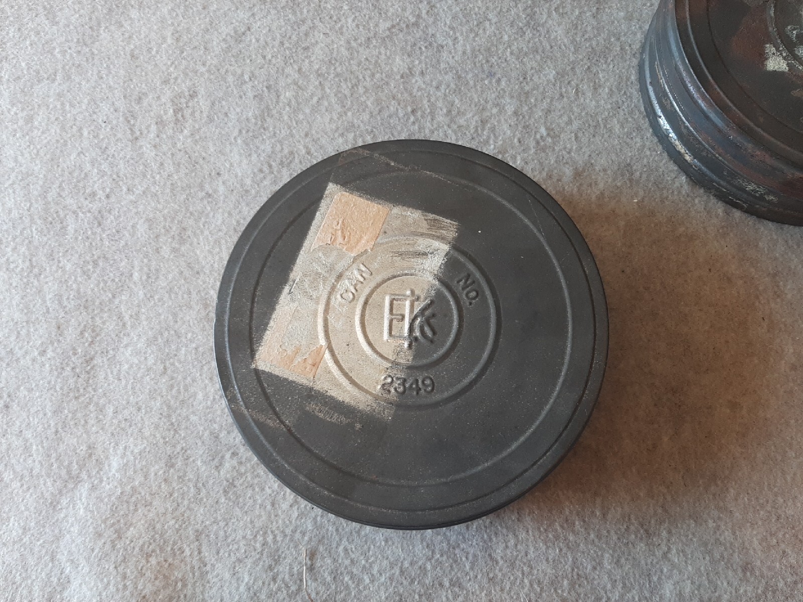 Vintage Eastman Kodak Company 35mm Home Movie Film Tin Cans empty Canisters 2349