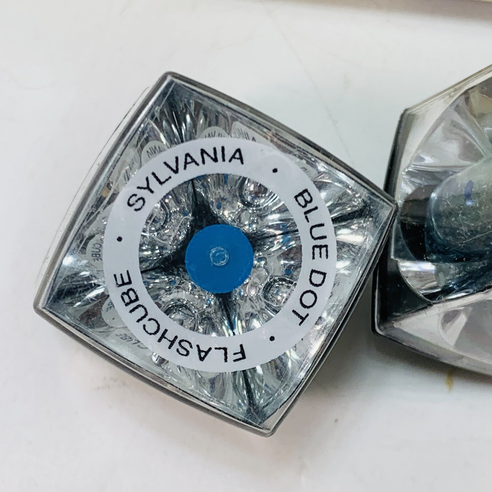 NOS SYLVANIA BLUE DOT FLASHCUBES, 3 CUBES EACH, 12 FLASHES TOTAL