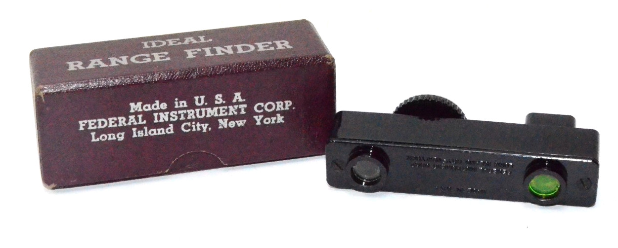 Ideal Pocket Size Range Finder Federal Instrument Corp in Original Box w/manual.