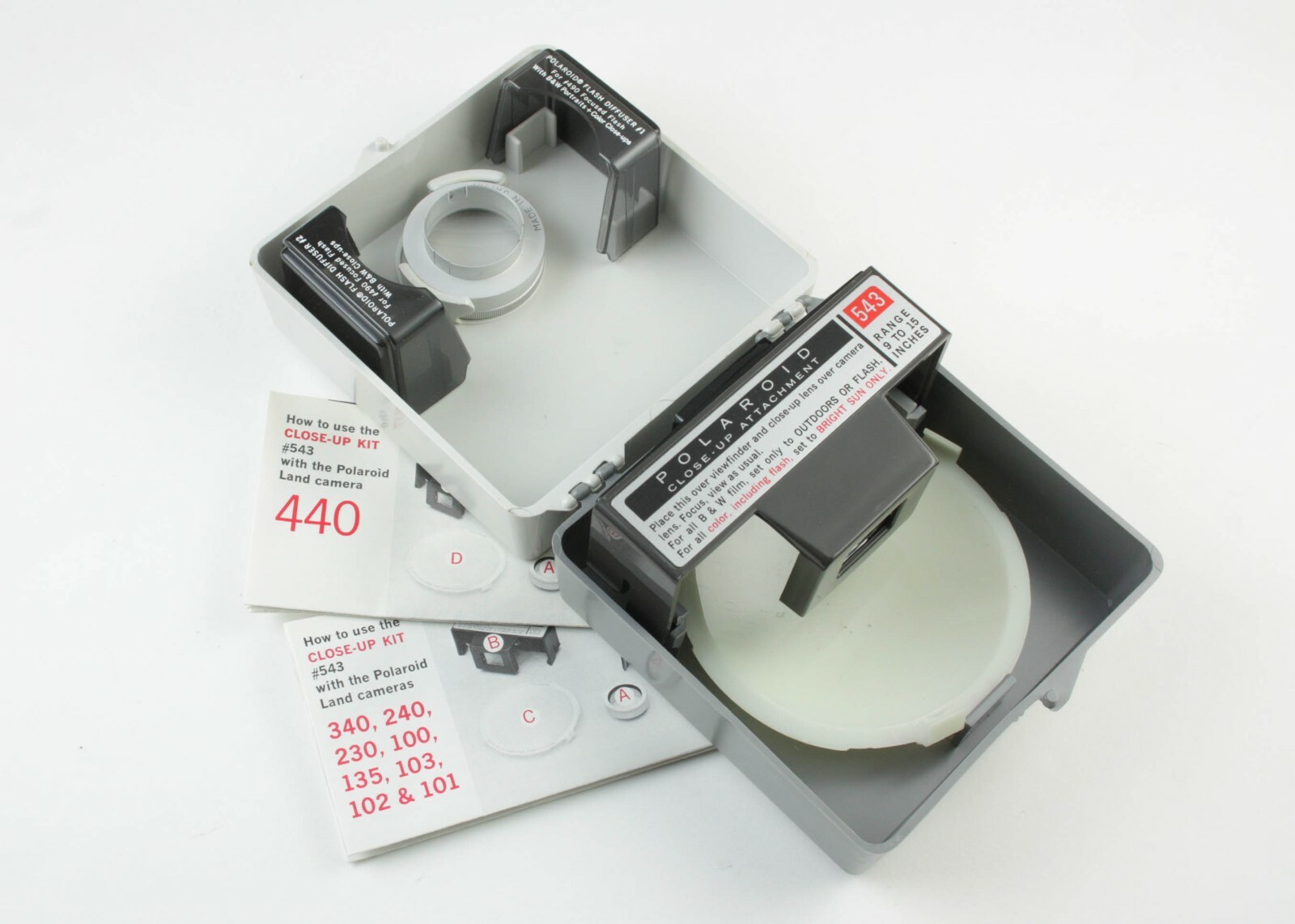 Polaroid – Close-Up Kit #543 – Pack Film Land Cameras 440 340 240 230 100