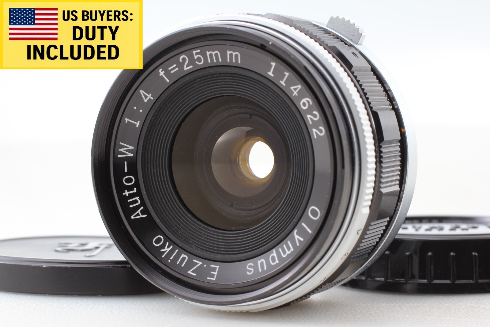 [TOP MINT] Olympus E.Zuiko Auto-W 25mm F4 Lens for Pen F FT FV from JAPAN