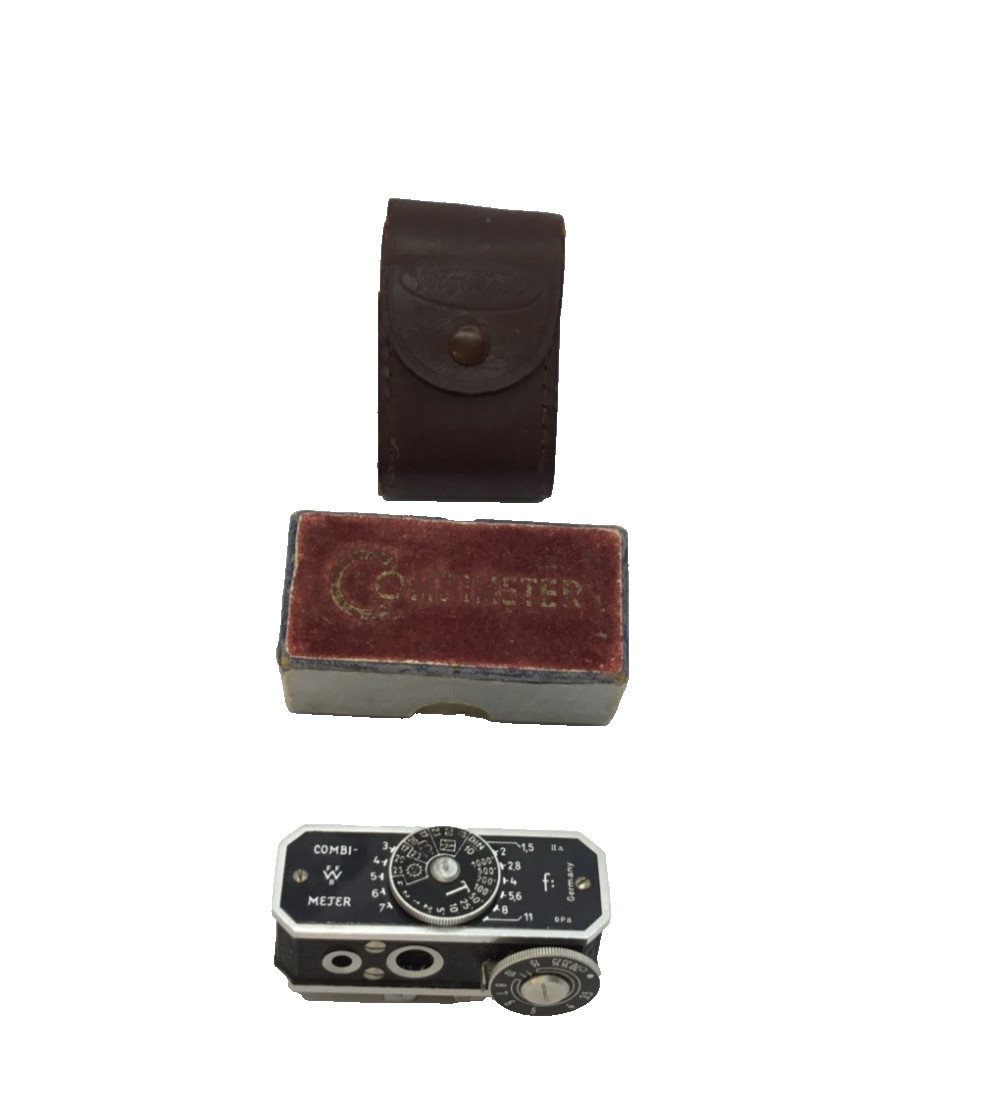 WATA -COMBI Vintage Cold Shoe Rangefinder + Built in Light Meter + Case & Box