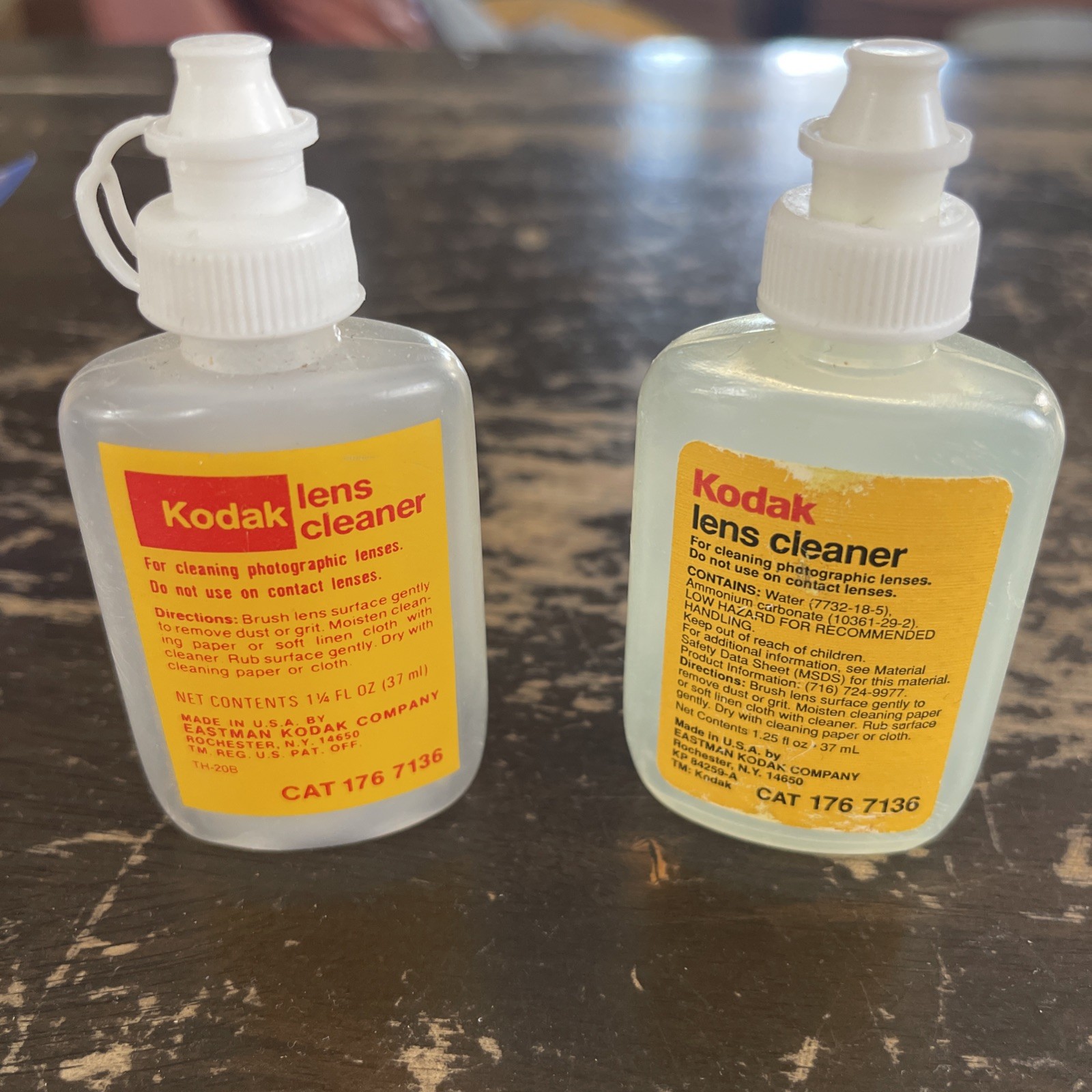 Vintage Kodak Lens Cleaner Original USA Bottle Dispenser 2 vintage, empty