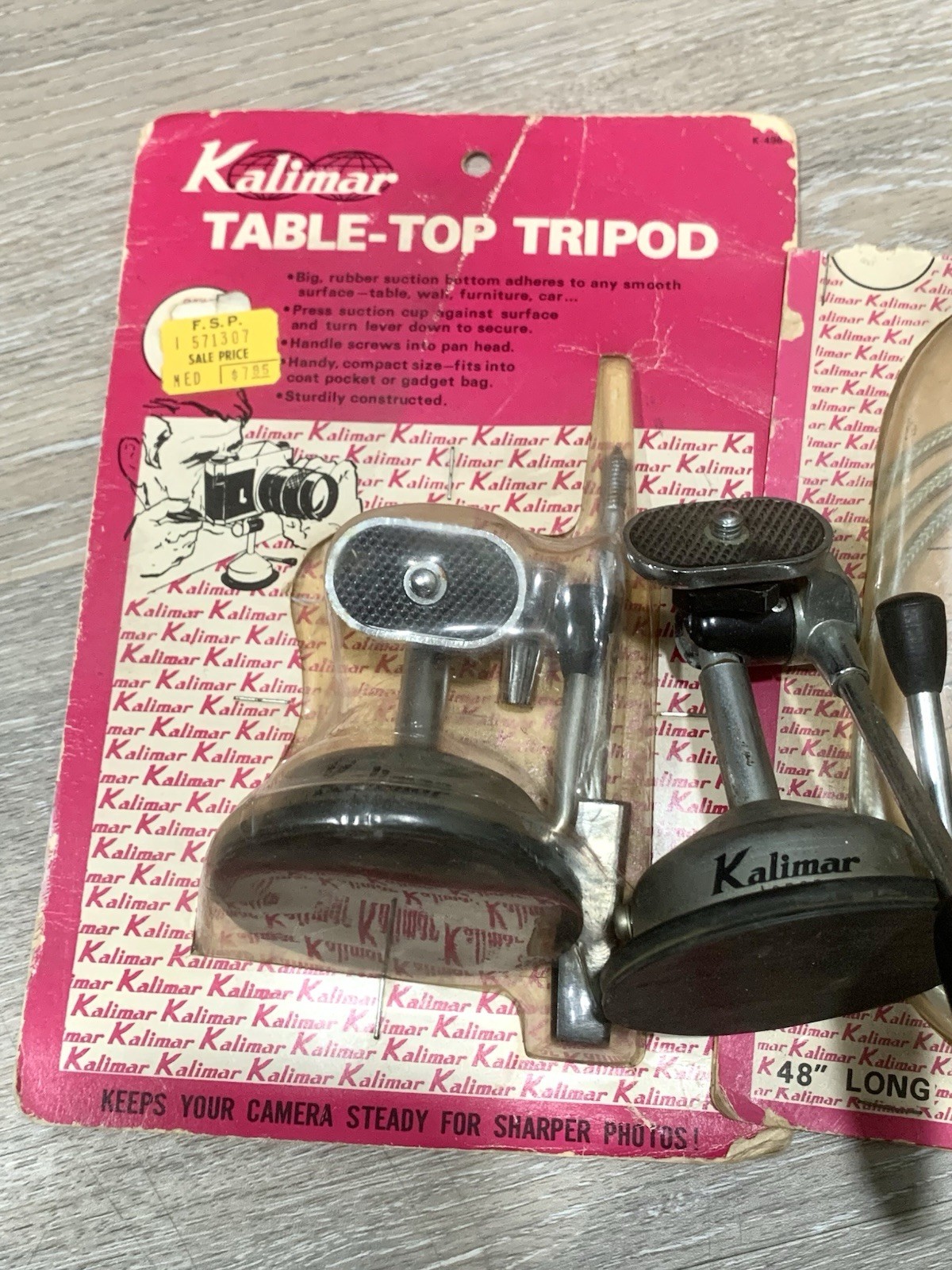 Vintage Kalimar Camera Accessories, Tabletop Tripod, Cable Release, Kali Copier