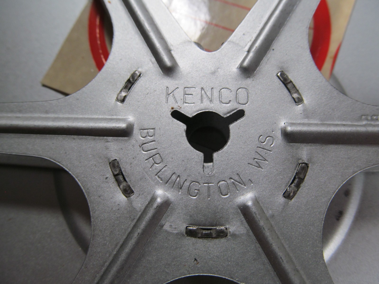 Vintage Metal Super 8mm Film Reel & Canister KENCO Burlington WI Steampunk
