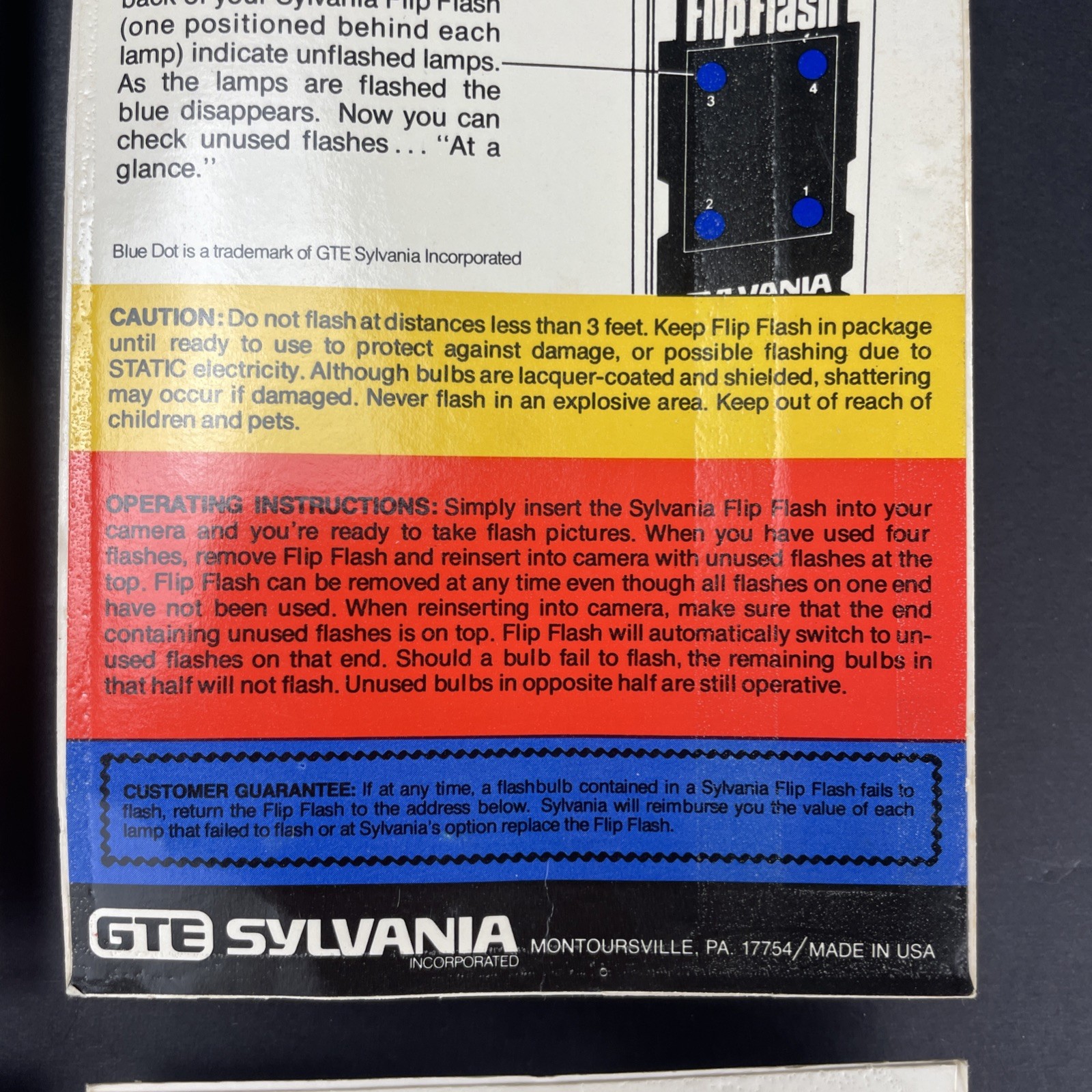 Lot Of 4 New Old Stock Sylvania Blue Dot Flip Flash New In Box 32 Flashes