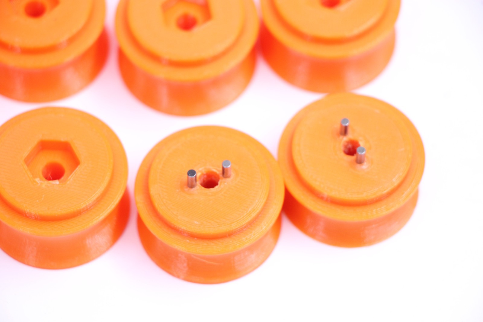 Lot Plastic Take up Spools Adapters 122 126 for Film Cameras orange Huge bundle