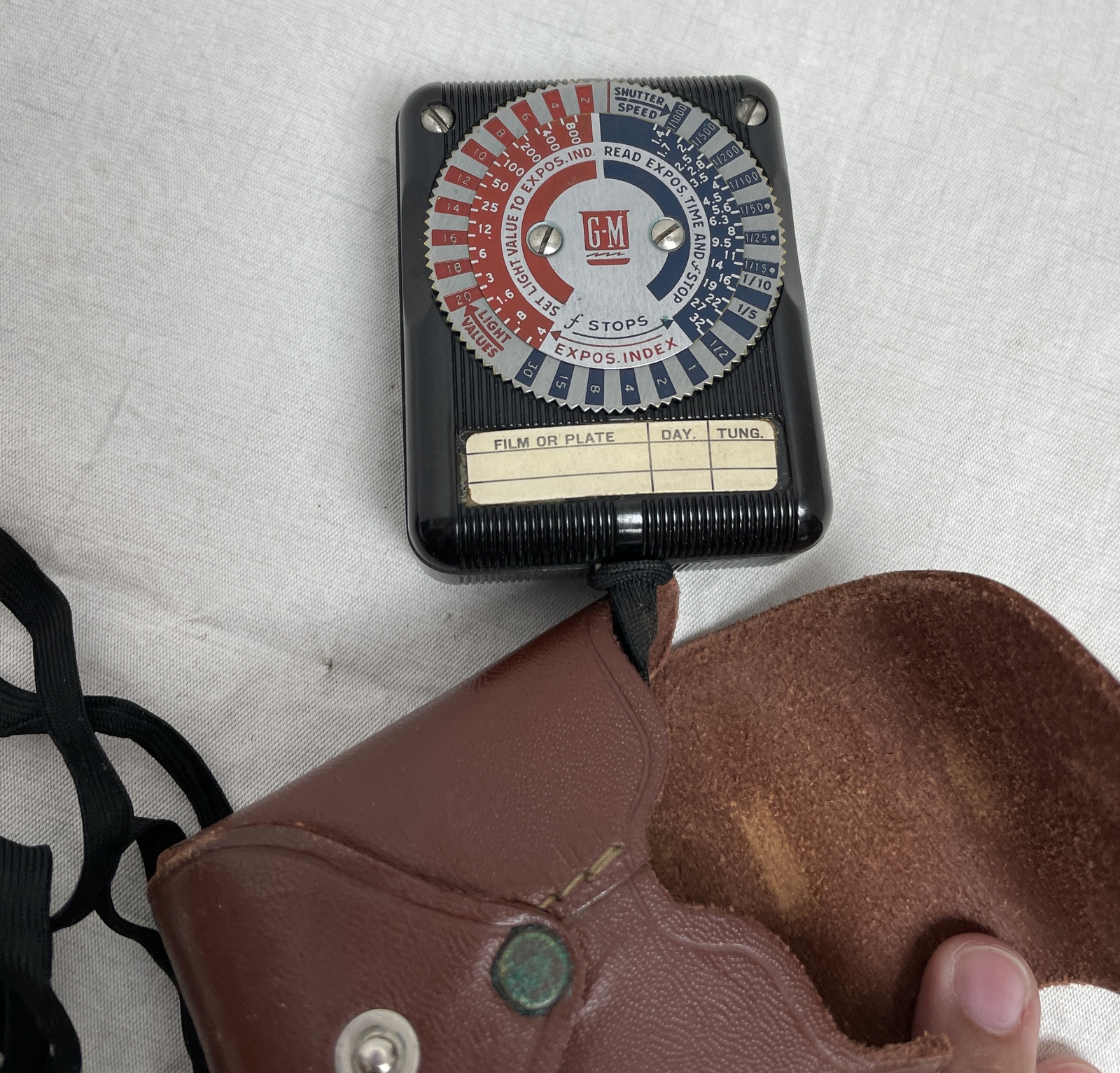 Vintage GM Laboratories Inc SKAN Exposure Meter w/ Original Leather case