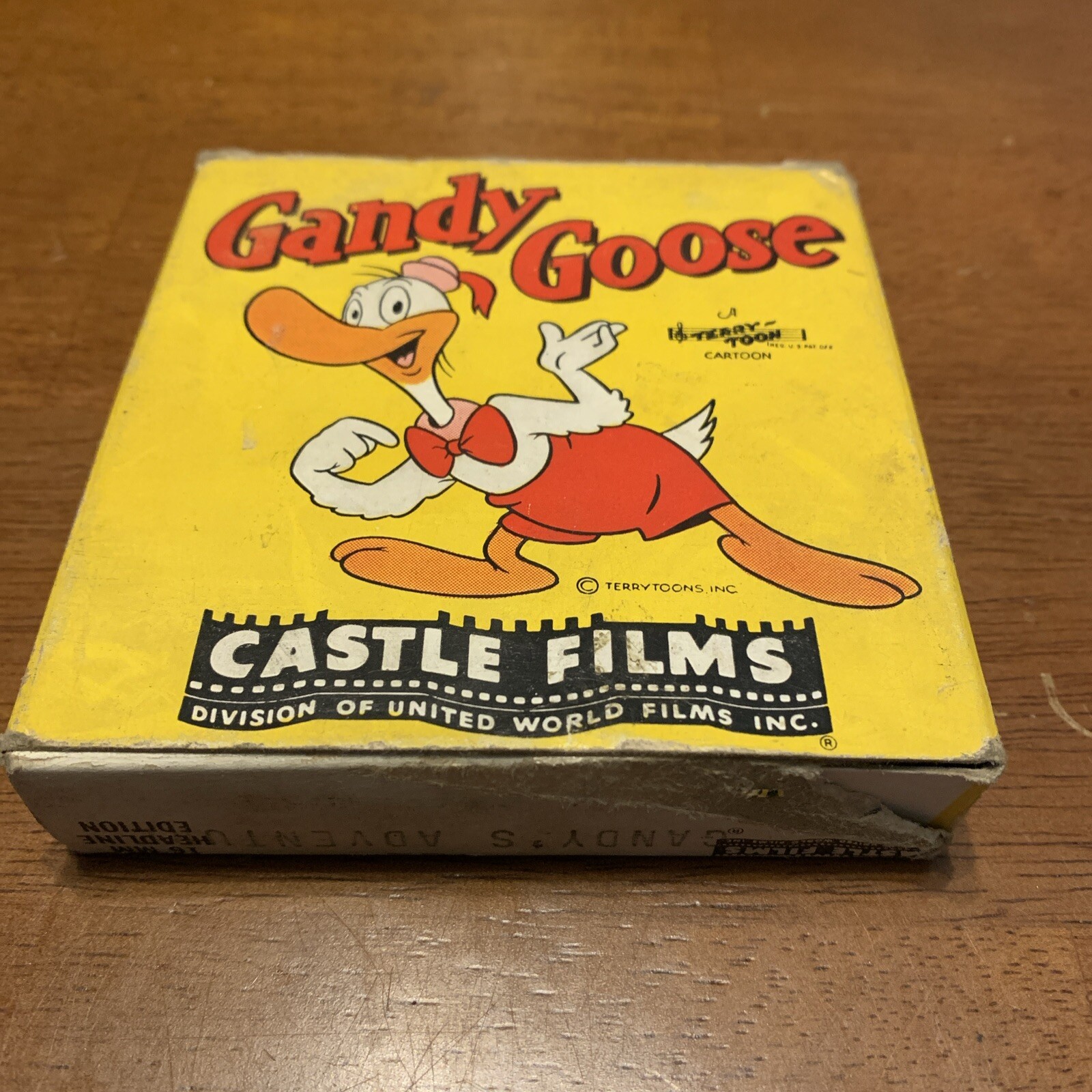 Vintage Gandy Goose Flies High Castle Films 16mm Reel #411