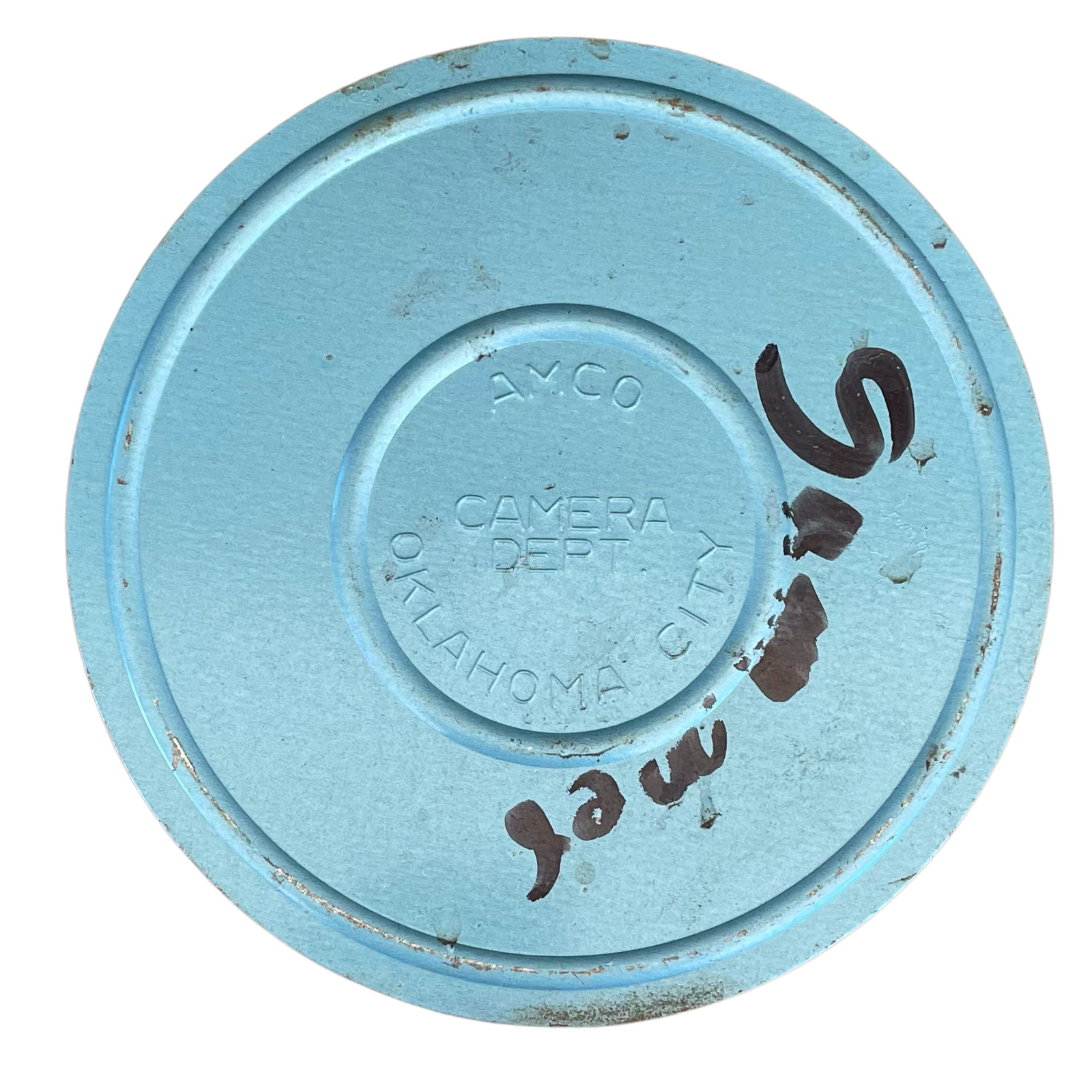 Amco Oklahoma City 5 Inch Standard 8mm Film Reel – Rusted Dented See Condition