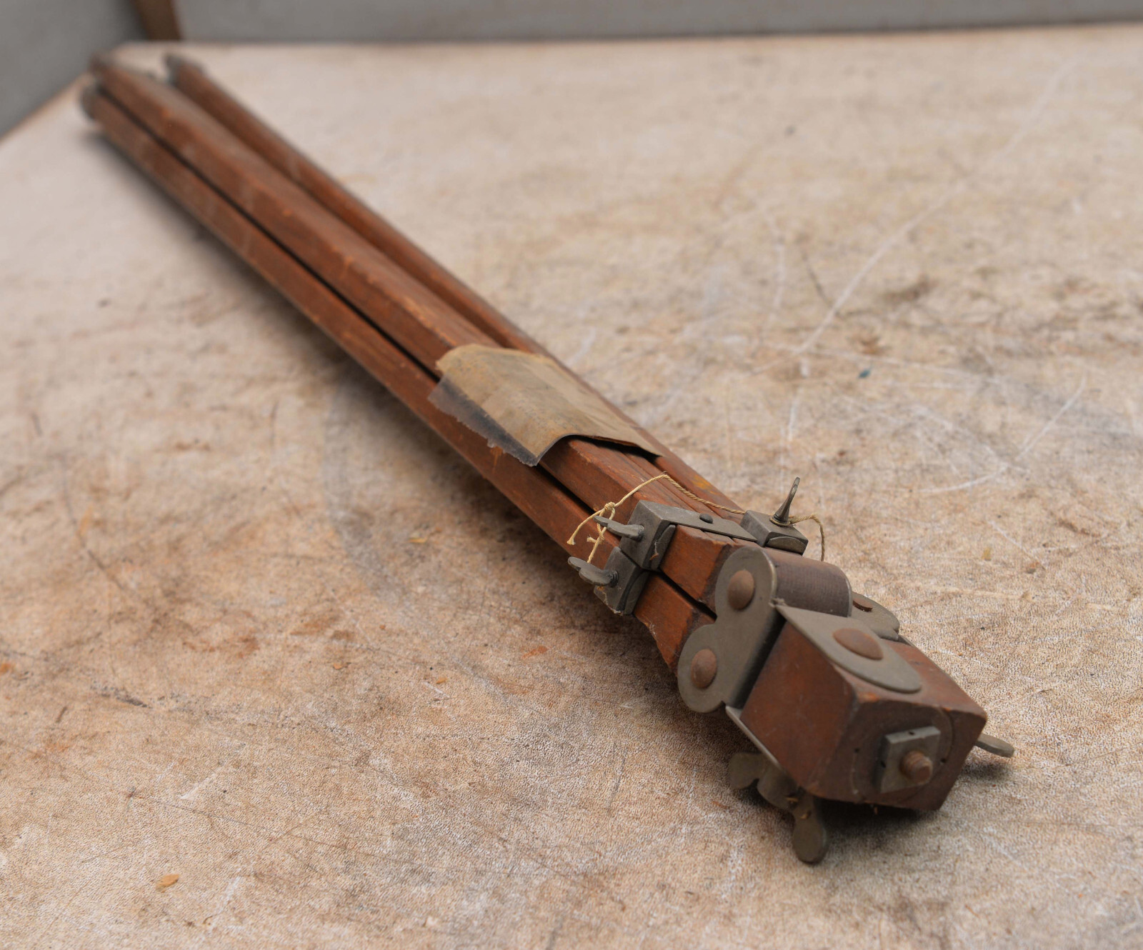Rare camera tripod Promo Works made for Eastman Kodak wood brass collectible T4