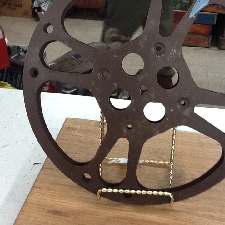 Vintage 16mm Goldberg Brothers Movie Reel Metal Brown Aluminum 12 Inches