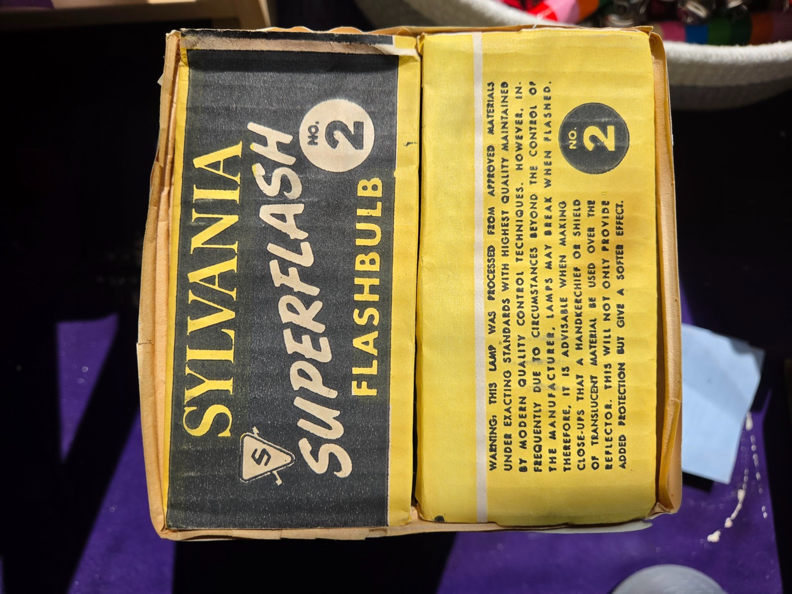 Sylvania Wabash superflash flashbulbs no.2 class M (8 of 9 6packs unopened)