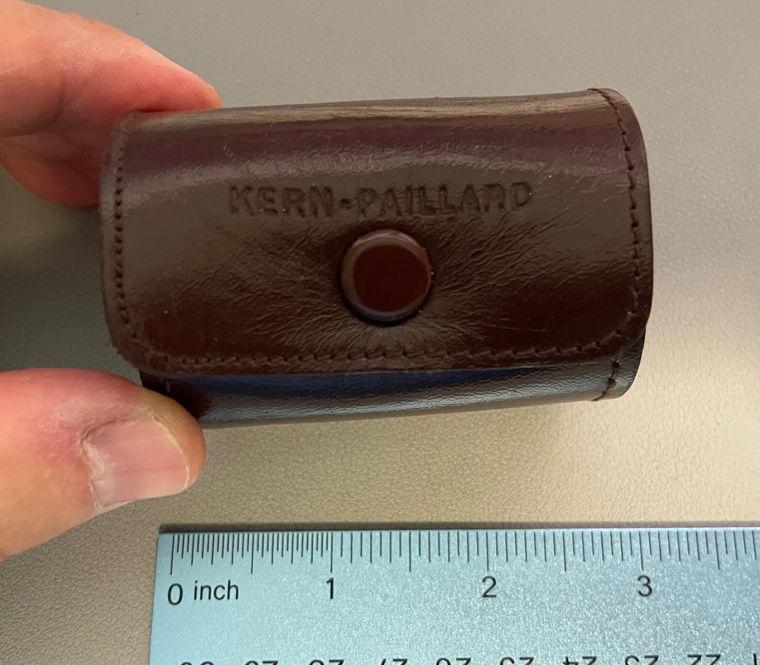 Original Kern Paillard Bolex Leather LENS CASE for 25mm Switar Lens