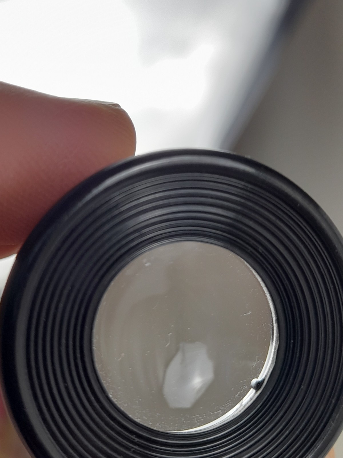 Vintage magnifying loupe for viewing film frames L-5 Bakelite box USSR KOMZ