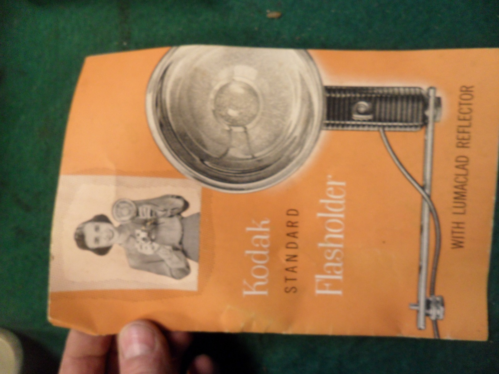 Kodak Standard Flasholder with Manual Snapshot Kodaguide and 2-way Flashguard
